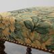 Louis XIII‑Style Walnut Stool with Floral Tapestry Seat, France, circa 1840