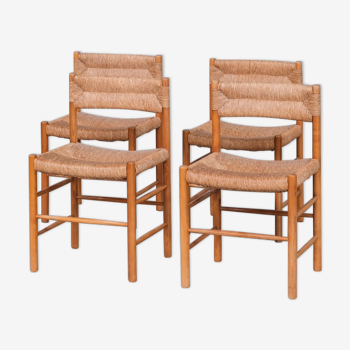 'Dordogne' Mid-Century Rush Dining Chairs