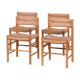 'Dordogne' Mid-Century Rush Dining Chairs