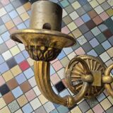 Double brass wall lights