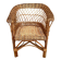Child's chair in wicker and woven rattan