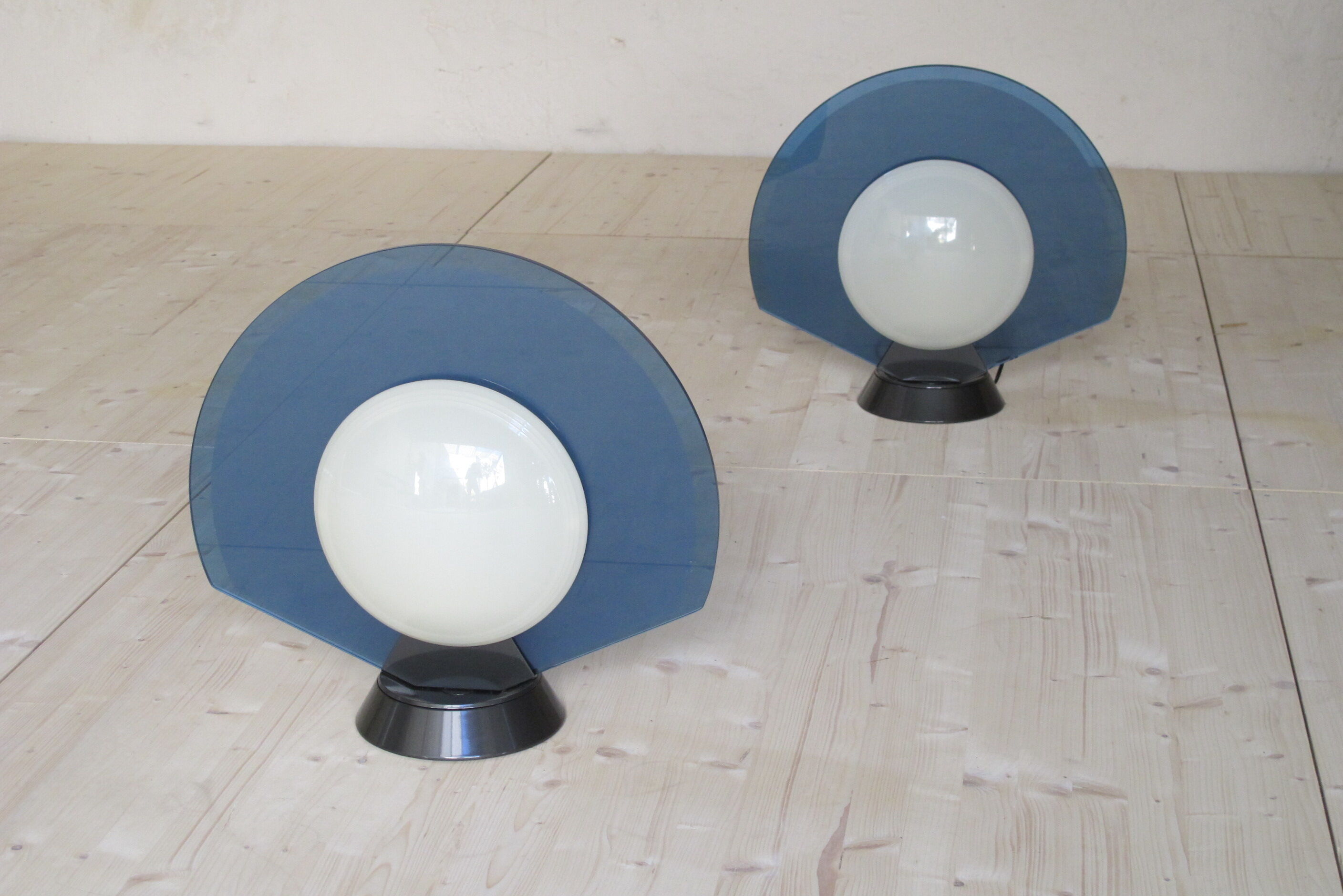 Pair of lamps "Tikal" for Arteluce 1980s