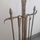 Iron fireplace set