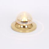 Smoked glass wall lamp