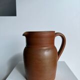Handmade stoneware pitcher below H: 20cm