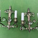 Pair of Art Nouveau / Art Deco Border Period Wall Lights 1920