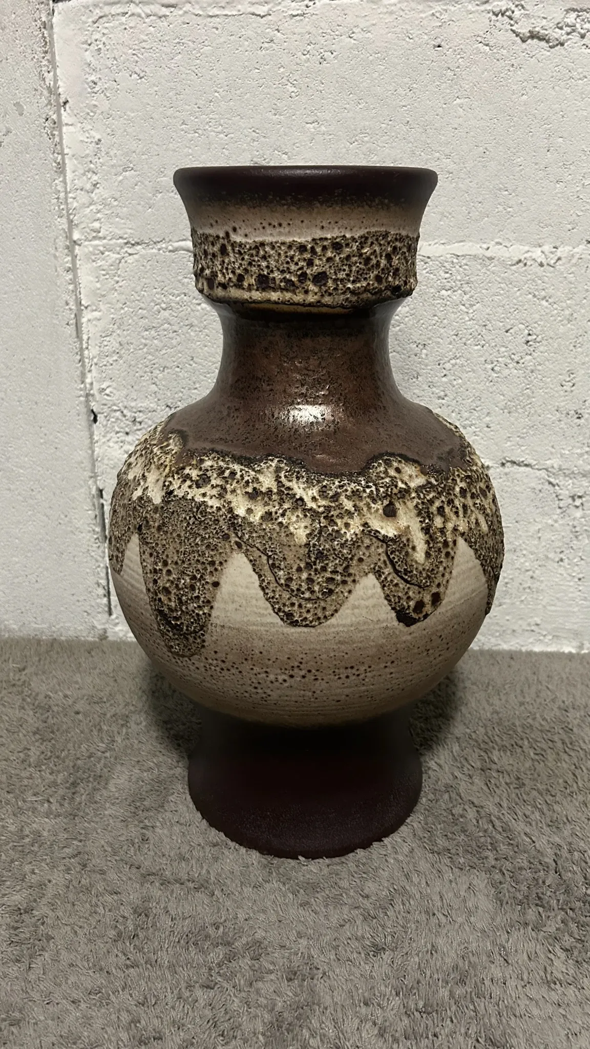 Large ceramic vase Fat Lava Dümler & Breiden 1062/46 – West Germany 1970