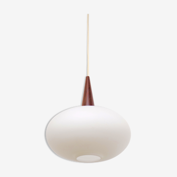 Suspension opaline Louis Kalff pour Philips 1960