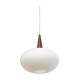 Suspension opaline Louis Kalff pour Philips 1960