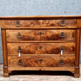Chest of drawers from the Restoration period / Louis Philippe in blond mahogany
