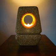 Sculptural lamp in stone 1960-70