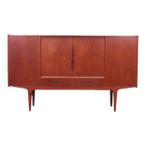 Buffet haut en teck, design danois, années 1960, production : Danemark