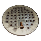 Vallauris Barrois Ceramic Peacock Coffee Table