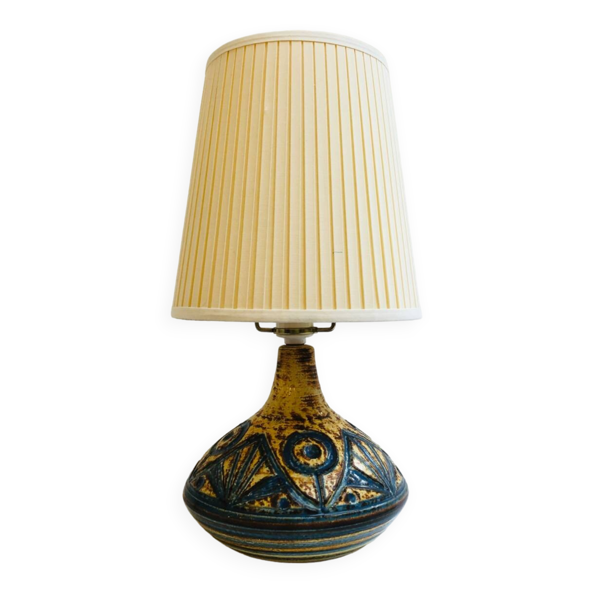 Mid-Century Danish Ceramic Table Lamp by Arne Finne Nielsen for Søholm Ceramic, 1960s