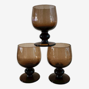 3 verres à cognac style Biot