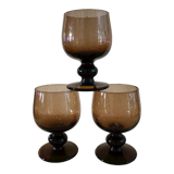 3 cognac glasses Biot style