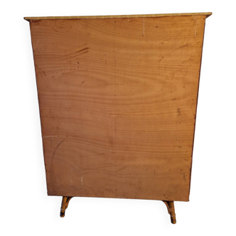 Armoire Rotin Osier 1950 1960