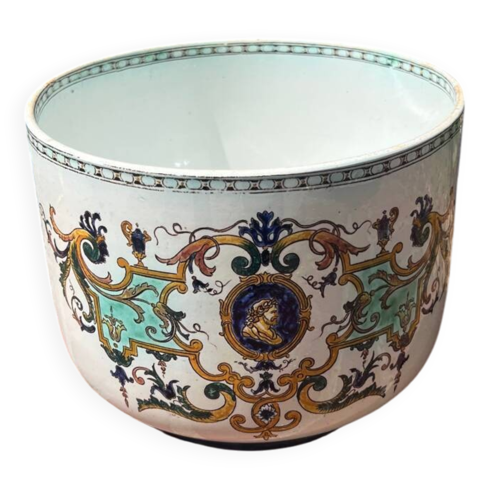 Gien - old flowerpot - iron earth