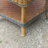 Two-tone rattan coffee table
