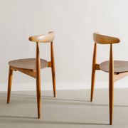 Set of Eight Danish Mid Century Heart Dining Chairs by Hans J Wegner, 1950s