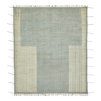 Handmade Turkish One of a Kind 256 cm x 308 cm Beige Wool Carpet