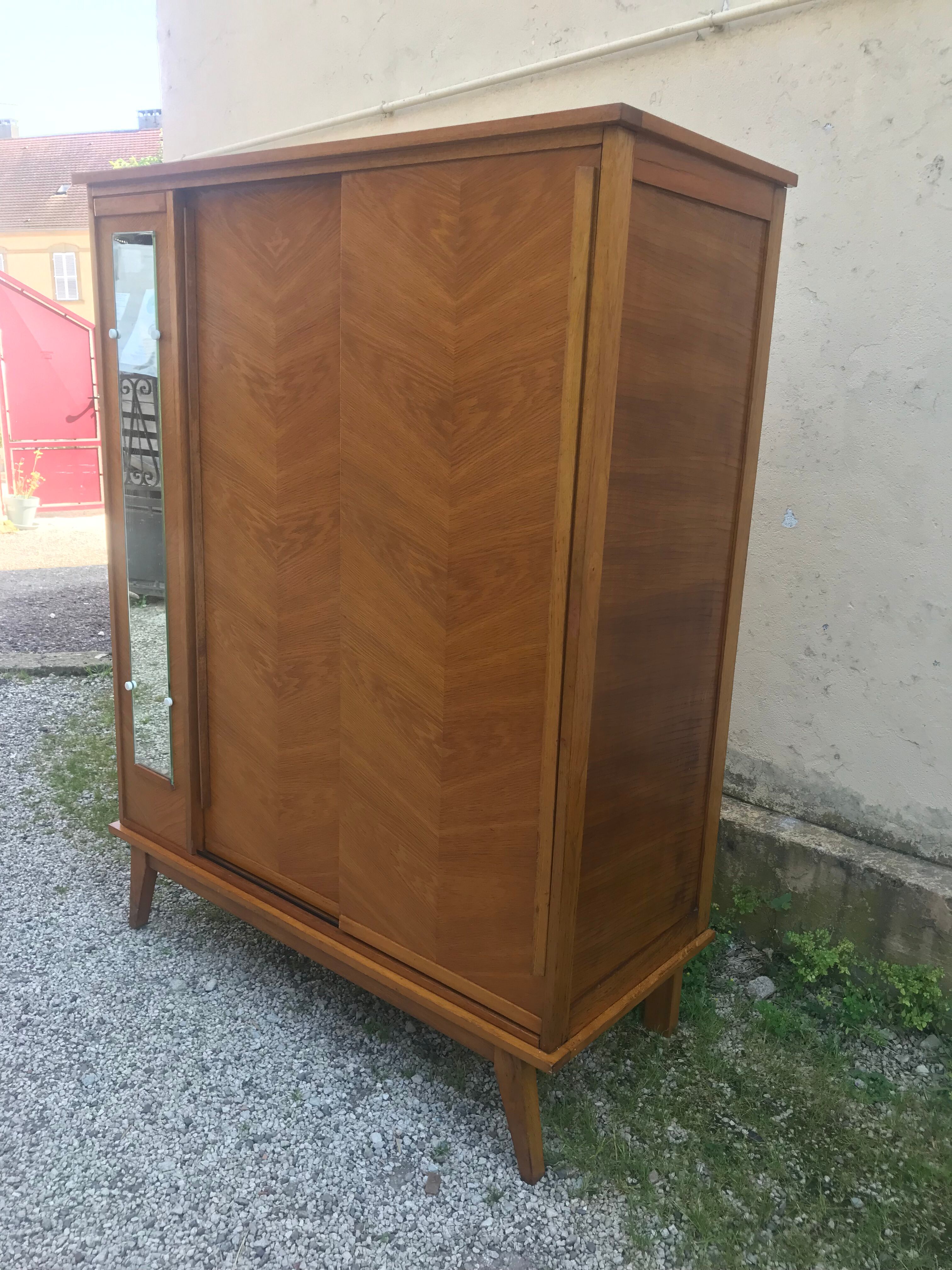 Vintage wardrobe compass feet