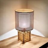 Rare Vintage Brass Lamp 'Spiga' Tronconi, 1960s