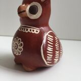 Ceramic Sculpture Figurine Whistle Call Owl Tawny Owl Nazca Chimu..