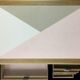 Renovated vintage administrative office with contemporary graphics