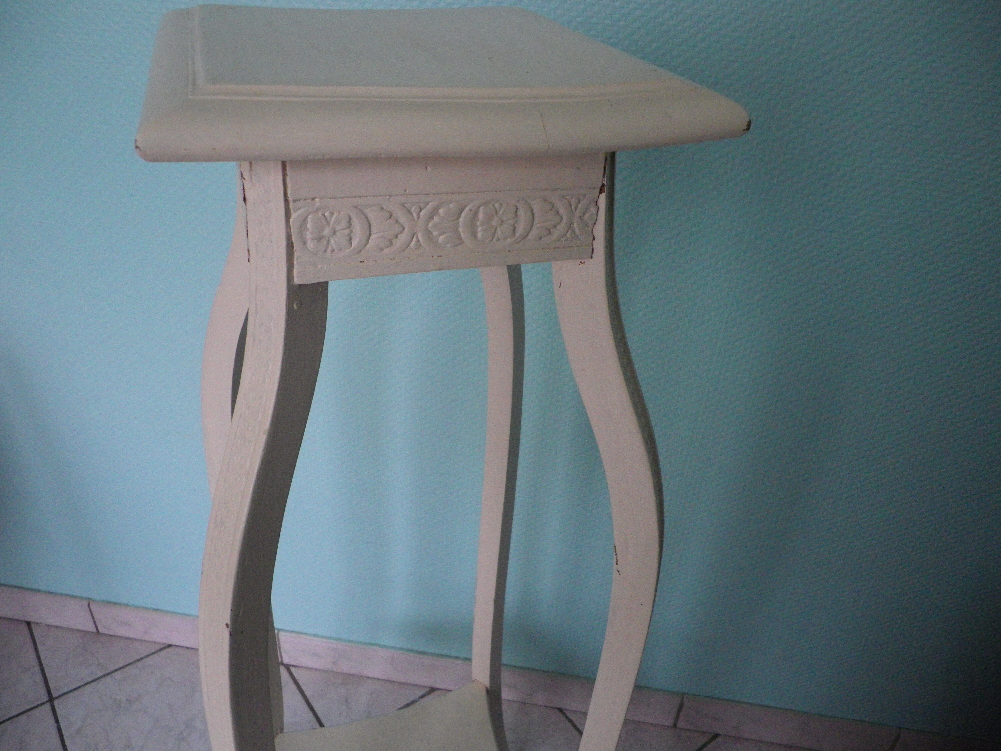 Wooden white side table 50/60