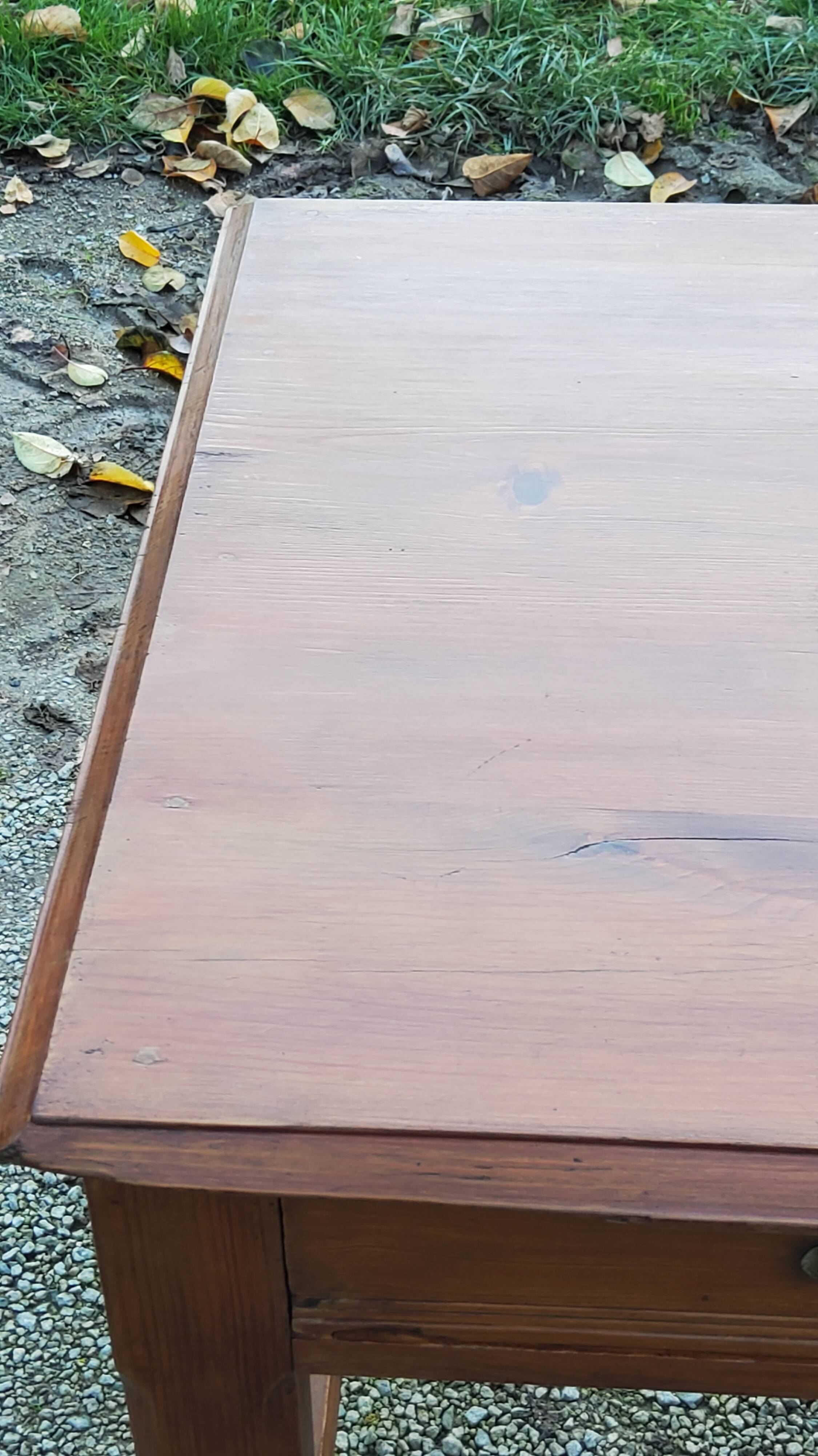 Farm table early 20th century 3 spacer drawers 180cm