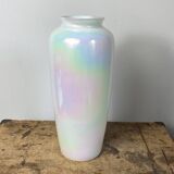 Iridescent glass vase