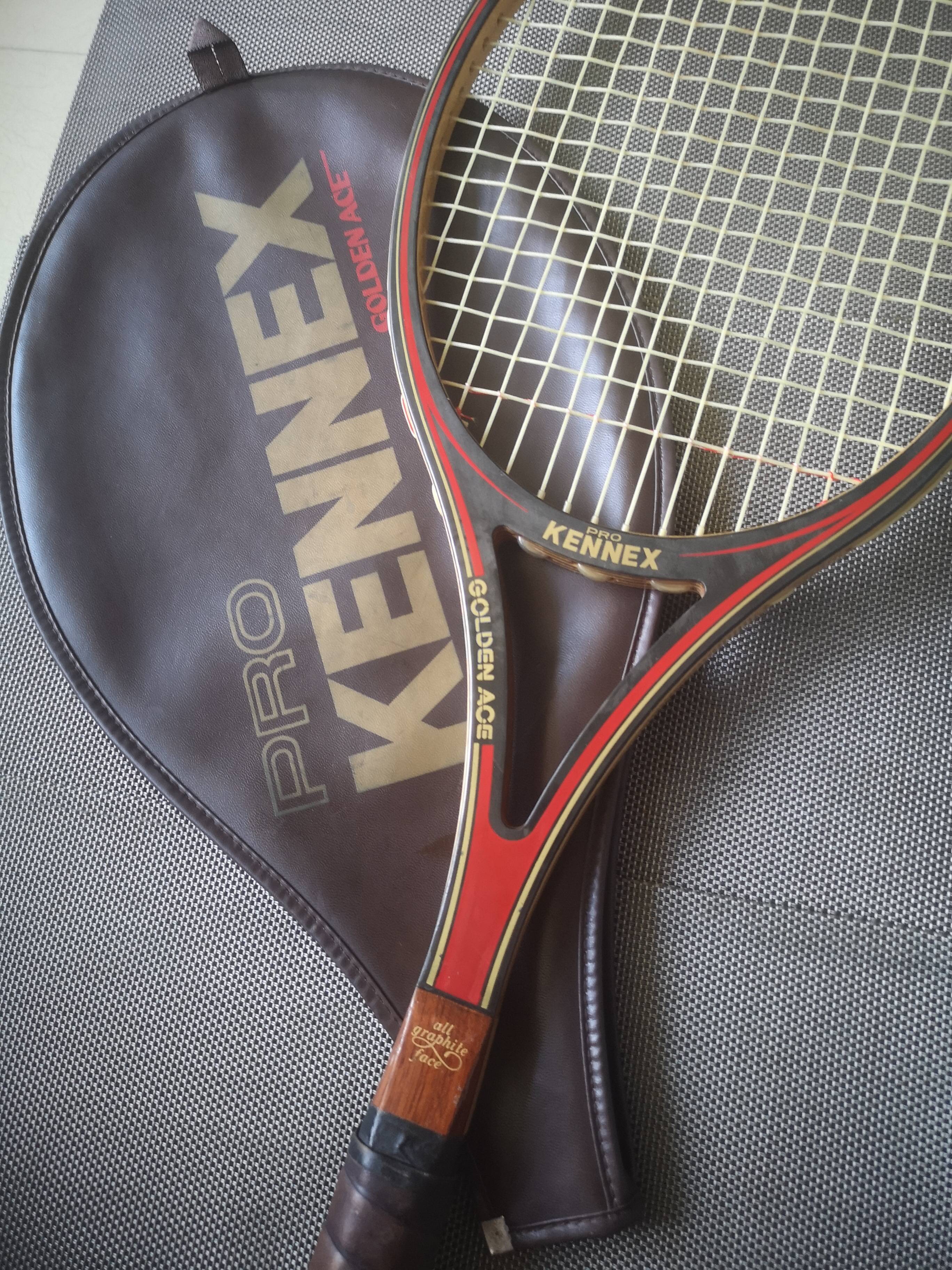 Raquette de tennis Pro Kennex Golden Ace années 1980 Selency