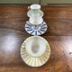 Service tasses Digoin Art Déco 6 tasses + sous-tasses vintage