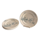 Lot 6 Plate Plates Faience Longwy Model Mignon