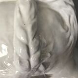 Child bust in enamelled terracotta