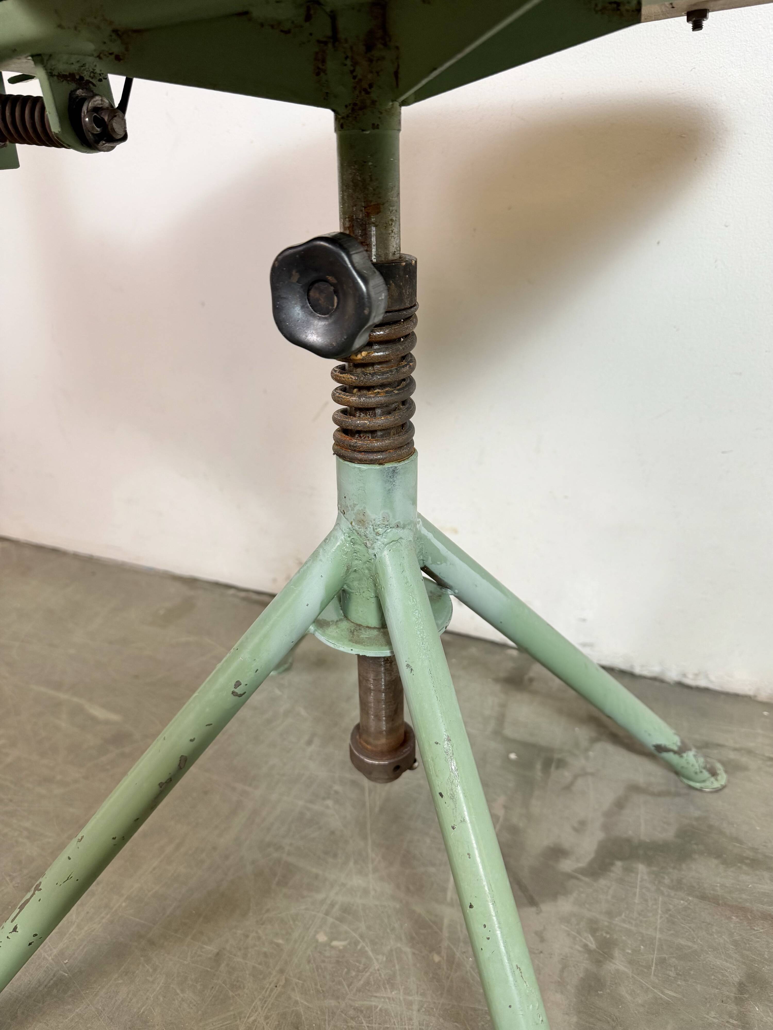 Green Industrial Workshop Chair, 1950s