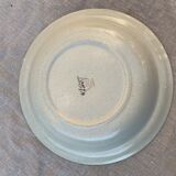 Hollow earthenware dish model sologne st Amand france vintage