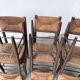 Série de 6 chaises paille et chêne beauche