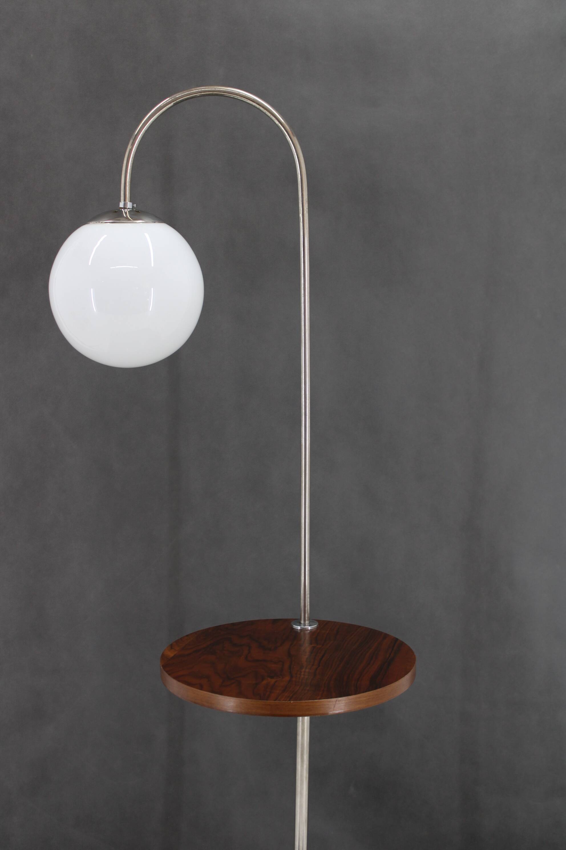 1930s Bauhaus Floor Lamp, Czechoslovakia
