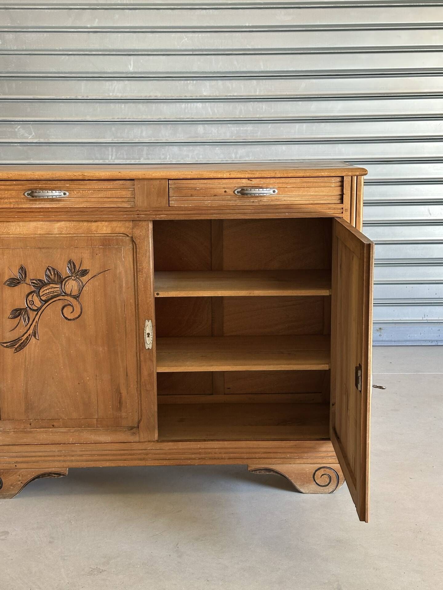 Buffet Art déco années 30 en bois blond