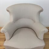 Napoleon III toad armchair forms lambrequin