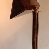 Metal and brass floor lamp, Relco Milano, 1970s.