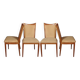 Ensemble de 4 chaises modernes, Danemark, années 1950