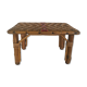 Braided bamboo footrest, early twentieth century