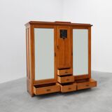 Armoire de style Art Nouveau avec plaquette signée par Geo Vervanck, Belgique