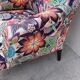 Pair of toad armchairs Napoleon III tapestry missoni italy