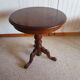 Table d'appoint-Guéridon Tripode-marqueterie -Louis Philippe-teinte acajou