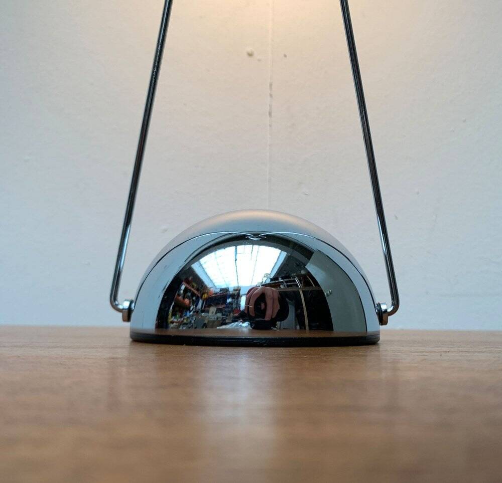 Lampe de table Meridiana Postmoderne italienne vintage en chrome par Paolo Francesco Piva pour Stefano Cevoli, années 1980
