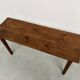 Small old console in solid oak, with spindle legs